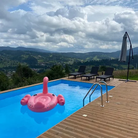 Under Sky - з теплим басейном ,чаном-джакузі, панорамною ванною та Playstation 5 Slavske